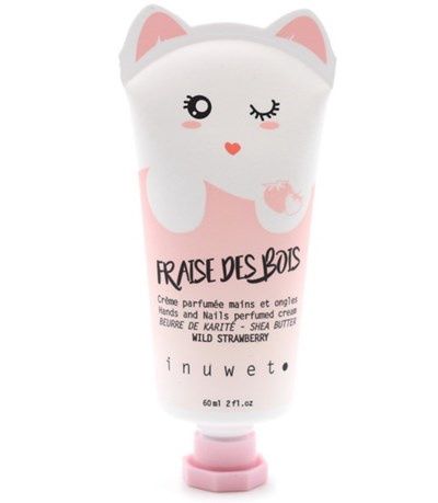 Crème à mains chat / Fraise des bois