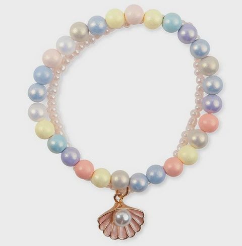 Bracelet coquillage pastel