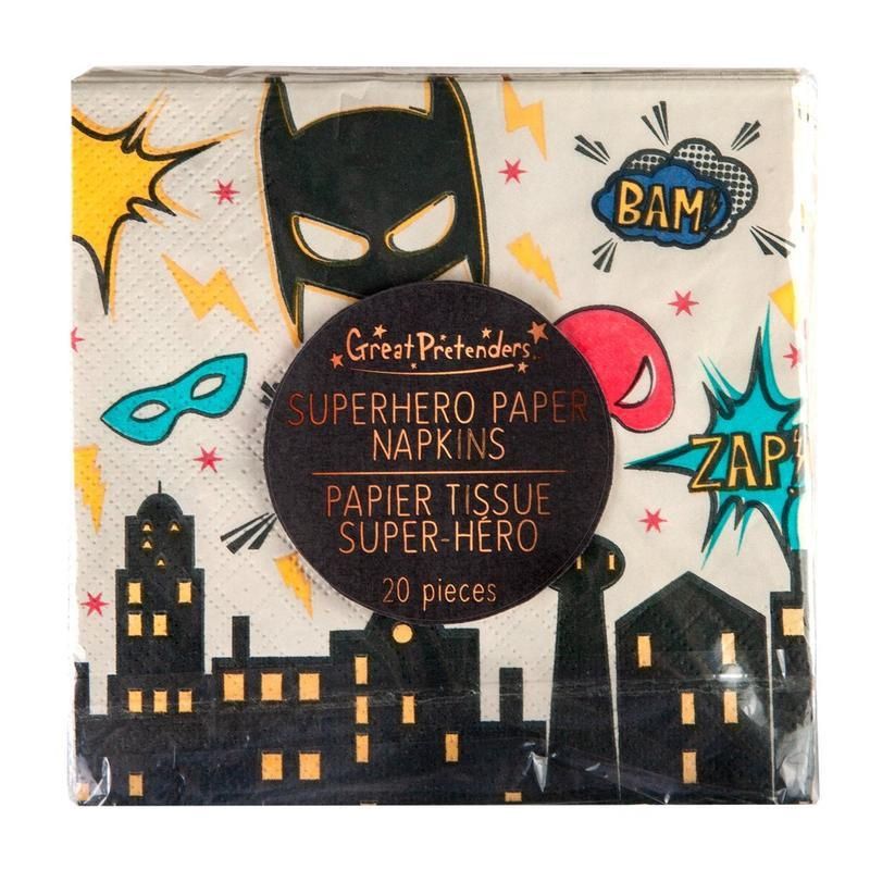 Serviettes de papier Super héros