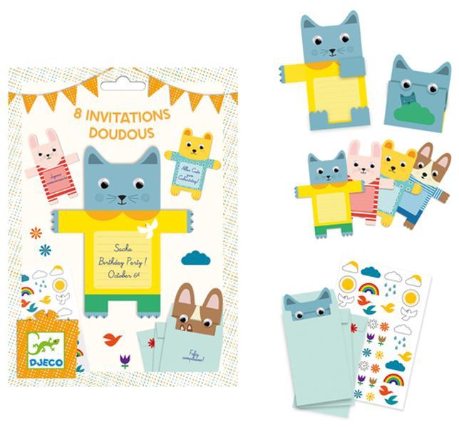 Cartes d&#39;invitation doudous