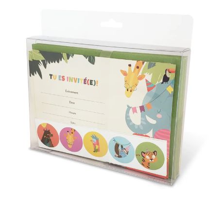 Invitation de fête -animal
