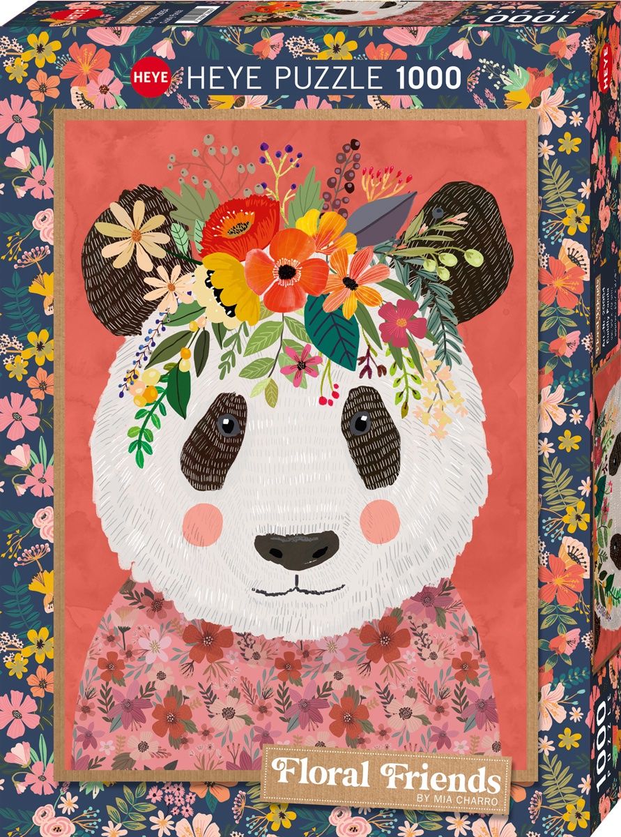 C.T. - HEYE / Cuddly Panda, Floral Friends (1000 mcx)