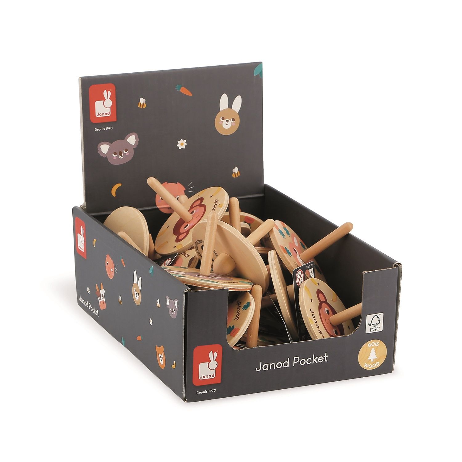 Petites Toupies en bois