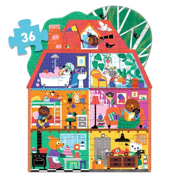 C.T. - Puzzle Géant / La Maison Des P&#39;tits Copains (36 mcx)