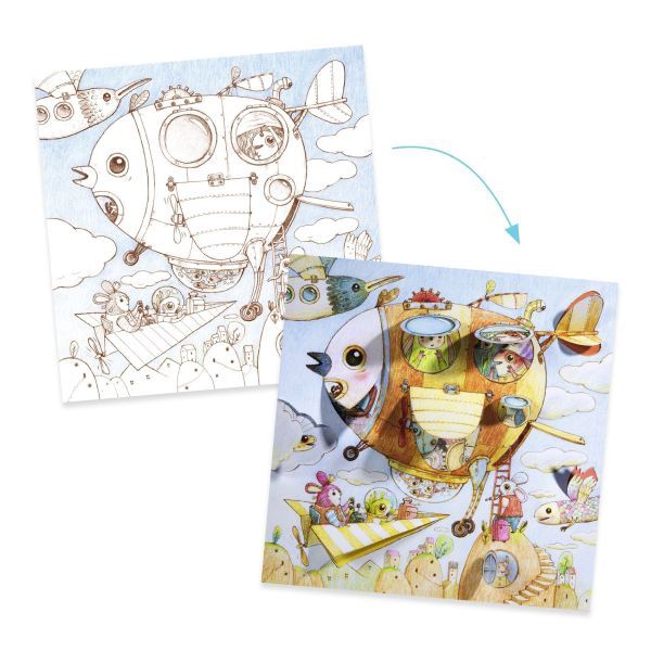 Coloriages surprises / Le voyage de Malo