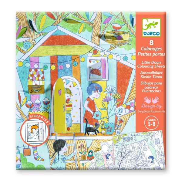 Coloriages surprises / Les cabanes de Nina