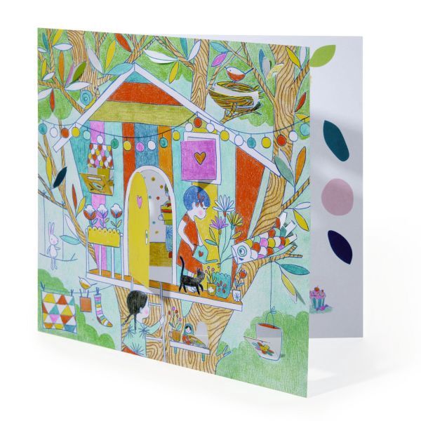 Coloriages surprises / Les cabanes de Nina