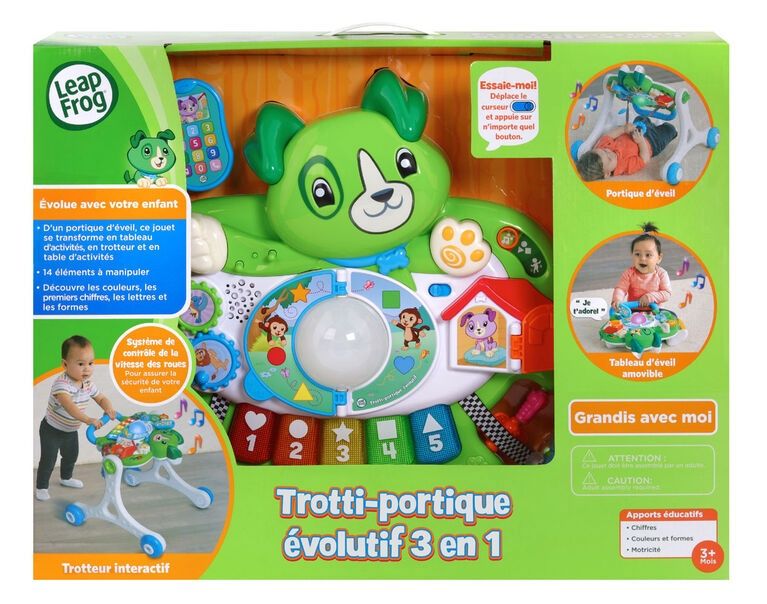 Trotti-portique évolutif 3 en 1
