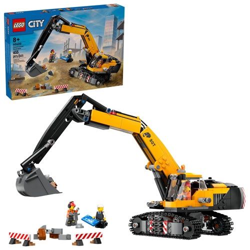 60420 / La pelleteuse de chantier jaune