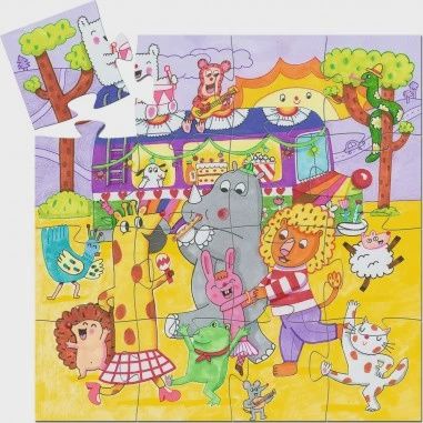 C.T. - Puzzle Silhouette /Le Bus Arc-En-Ciel (16 mcx)