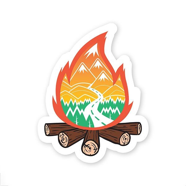 Campfire Roadtrip / Autocollant