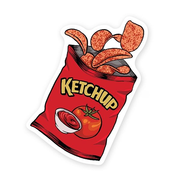 Ketchup Chips / Autocollant