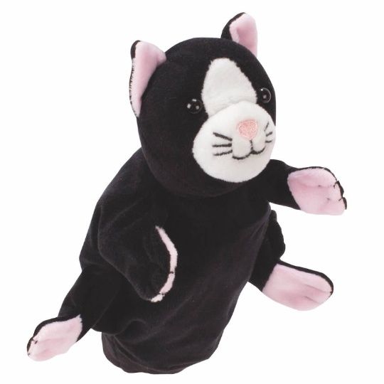 Marionnette / Chat noir et blanc