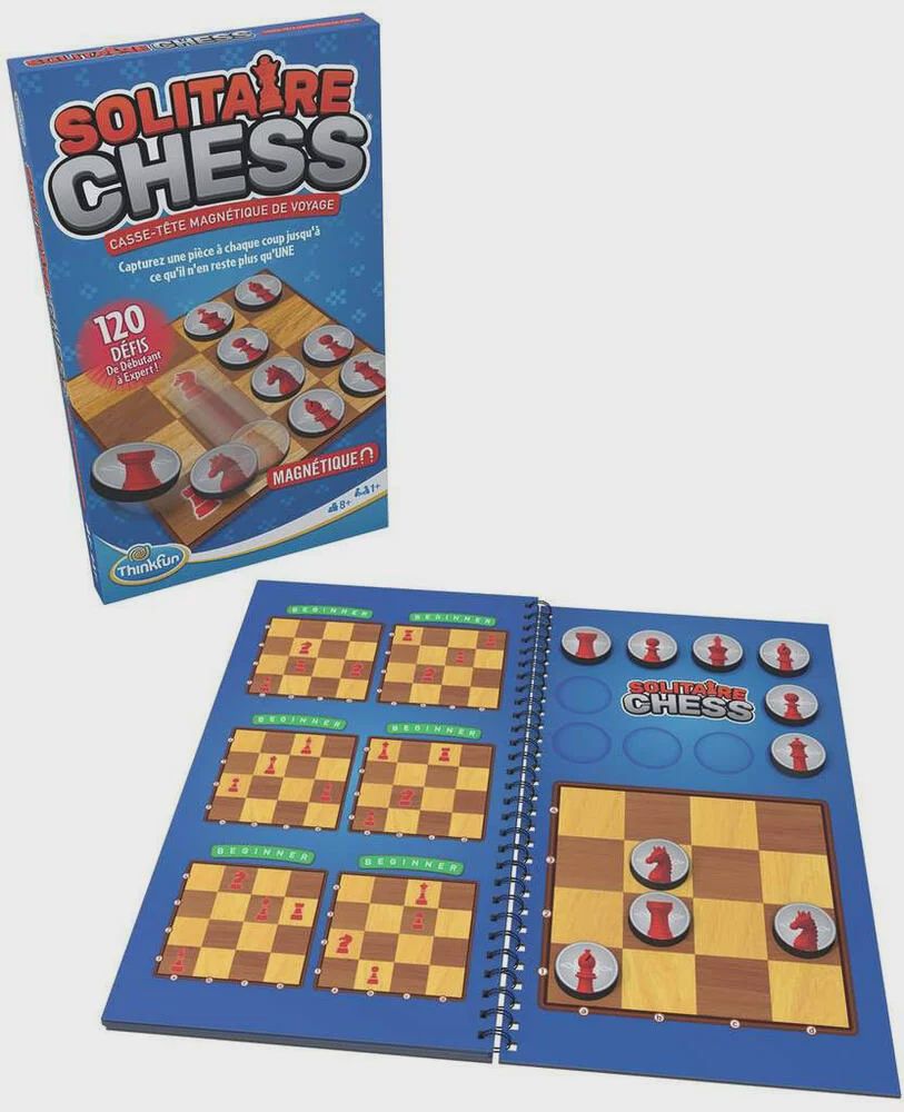Chess solitaire magnétique pour voyage