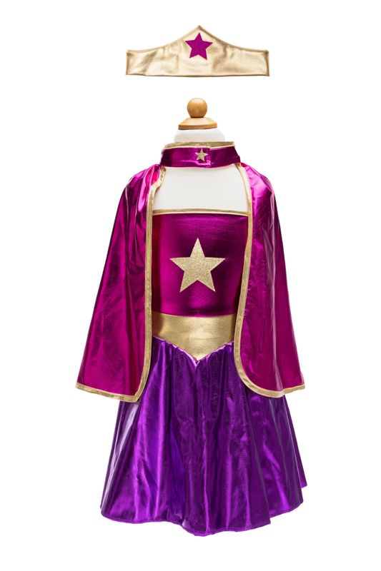 Costume Robe Super-Heros étoile (5-6)