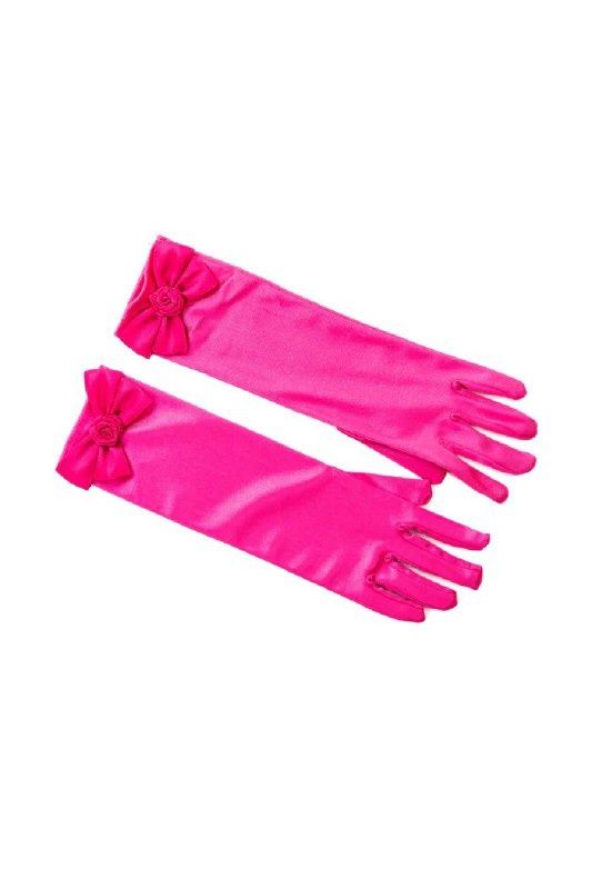 Gants de Princesse avec boucle rose foncé