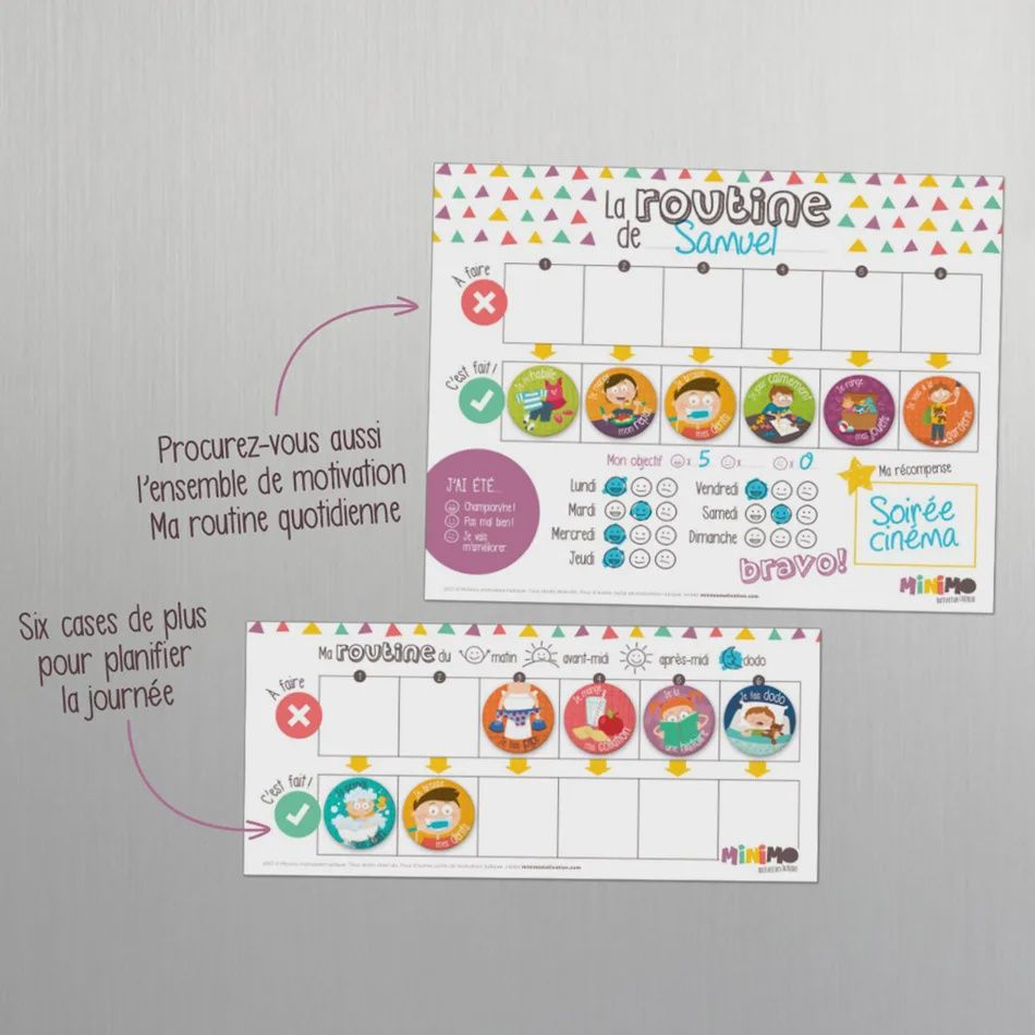 Extension de tableau Ma routine quotidienne