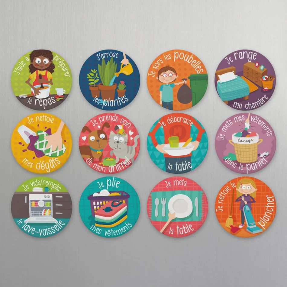 Mes petits coups de pouce (12 aimants)