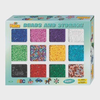 Perles Hama et bac de tri