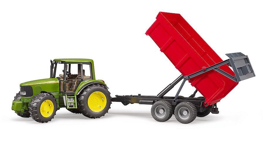 John Deere 6920 avec remorque benne