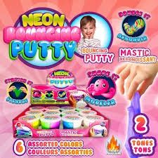 Néon bouncing putty