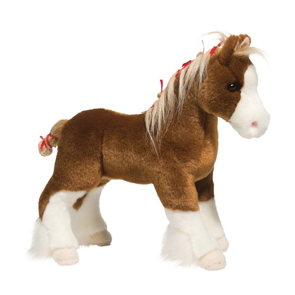 Cheval brun et blanc / Samson Clydesdale