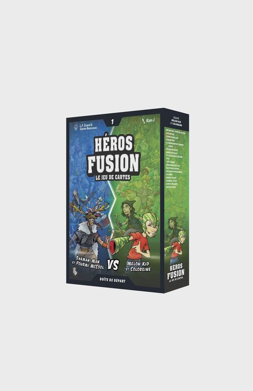 Héros Fusion - Boîte de départ #1  Shaman-man et Fourmi Mc Cool VS MelonKid et Coloreine