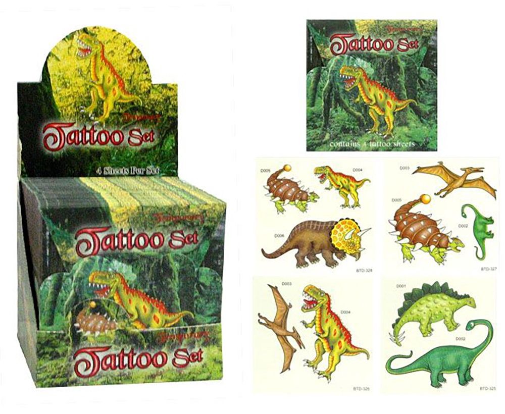 Tatouage / Dinosaures (4 fls)