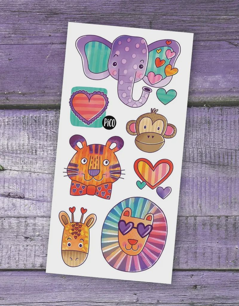 Tatouage temporaire - Le safari amoureux