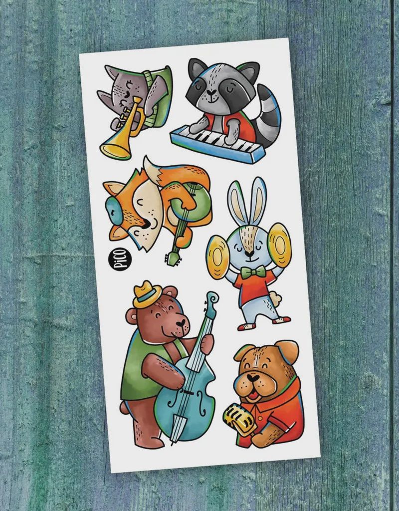 Tatouage temporaire - Bande d&#39;animaux