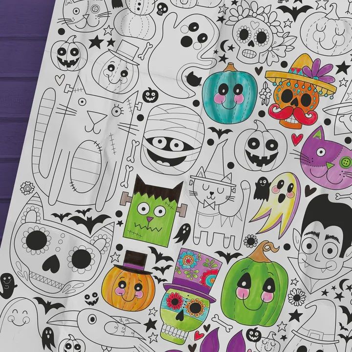 Coloriage géant - Halloween
