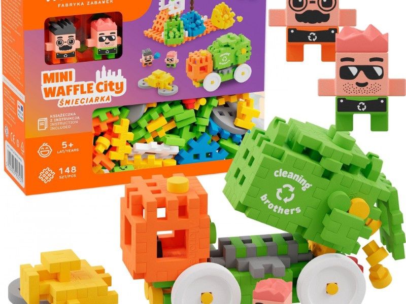 Mini Waffle - Camion de recyclage (148 pièces)