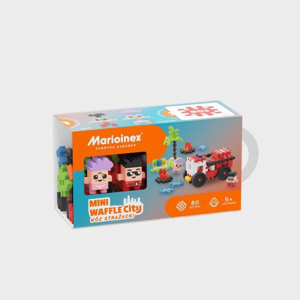 Mini Waffle - Camion de pompier (80 pièces)