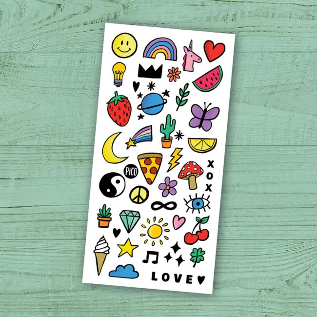 Tatouage Temporaire - Les amusants doodles / The Fun Doodles