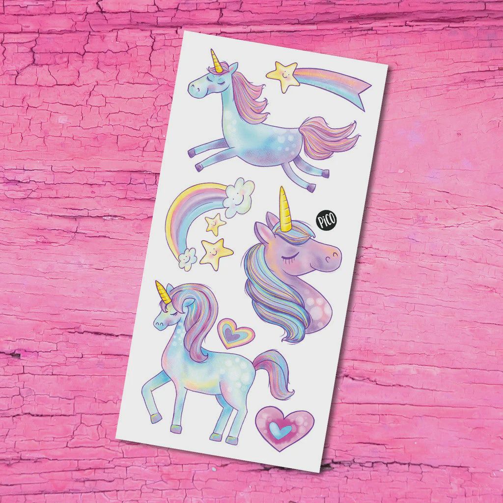 Tatouage Temporaire - Les mignonnes licornes / The Cute Unicorns