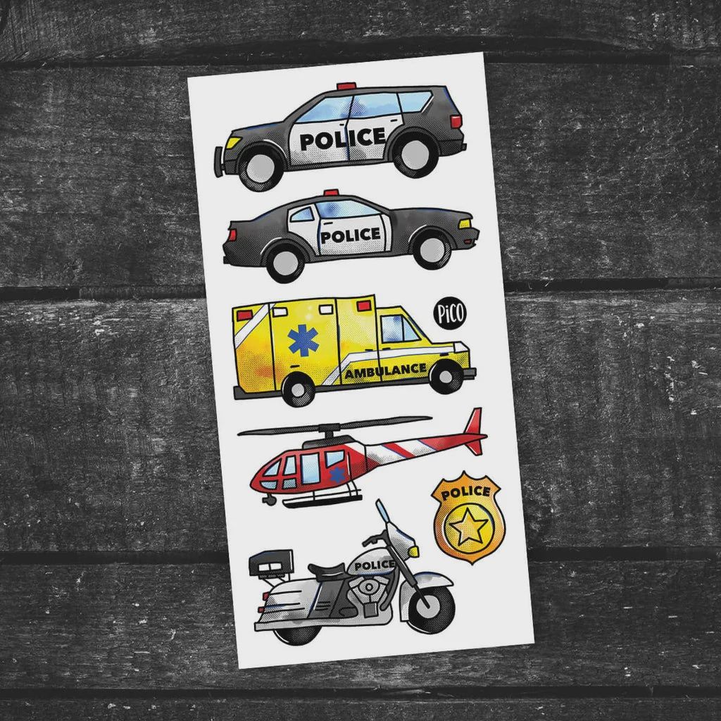 Tatouage Temporaire - Urgence 911 / 911 emergency