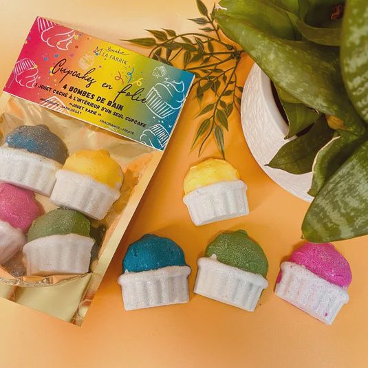 Bombe de bain - Cupcakes en Folie