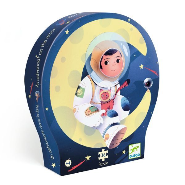 C.T. Puzzle silhouette - Un atronaute dans la lune (36 mcx)