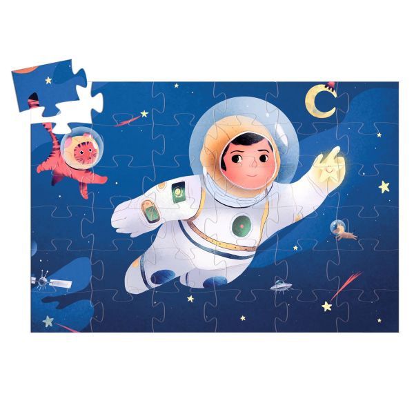 C.T. Puzzle silhouette - Un atronaute dans la lune (36 mcx)