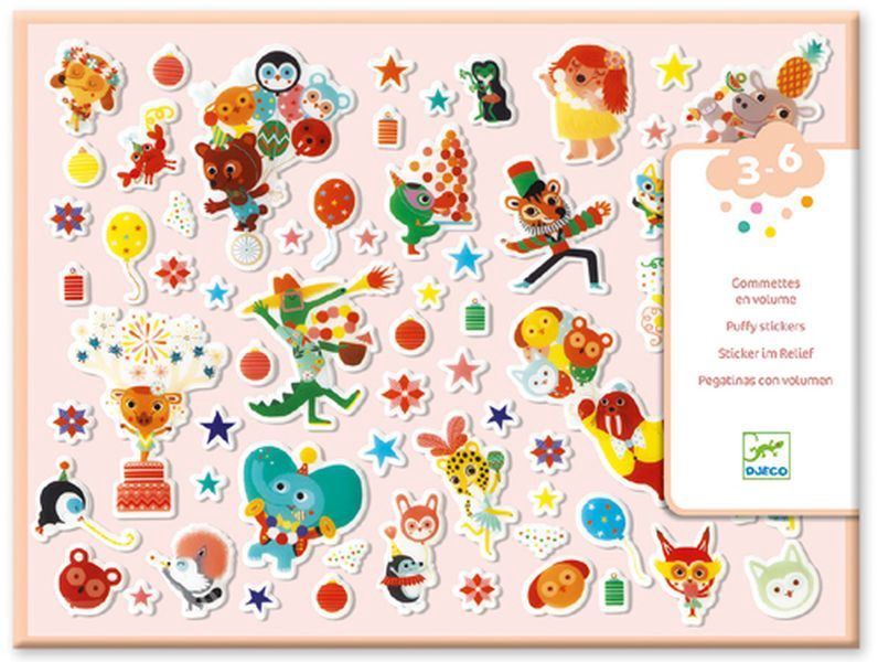 100 autocollants - La fête