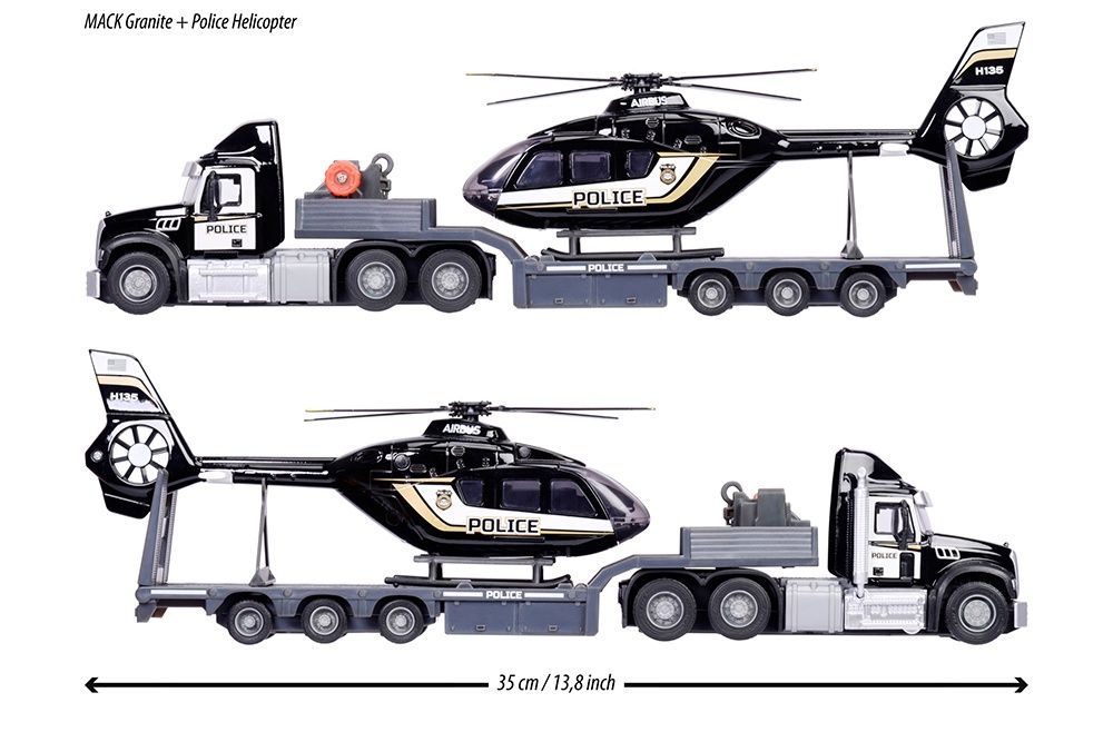 Camion Mack + Hélicoptère de police