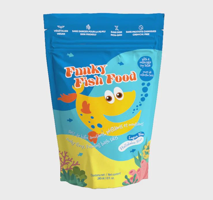 Sels de bain moussants / Funky Fish Food - Lagon bleu