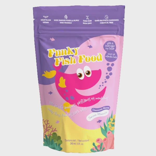 Sels de bain moussants / Funky Fish Food - Ouaoauron Marron