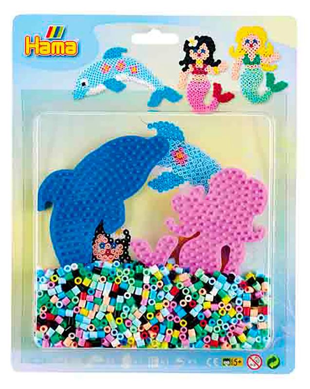 Ensemble de perles Hama - Large / Dauphin et sirènes