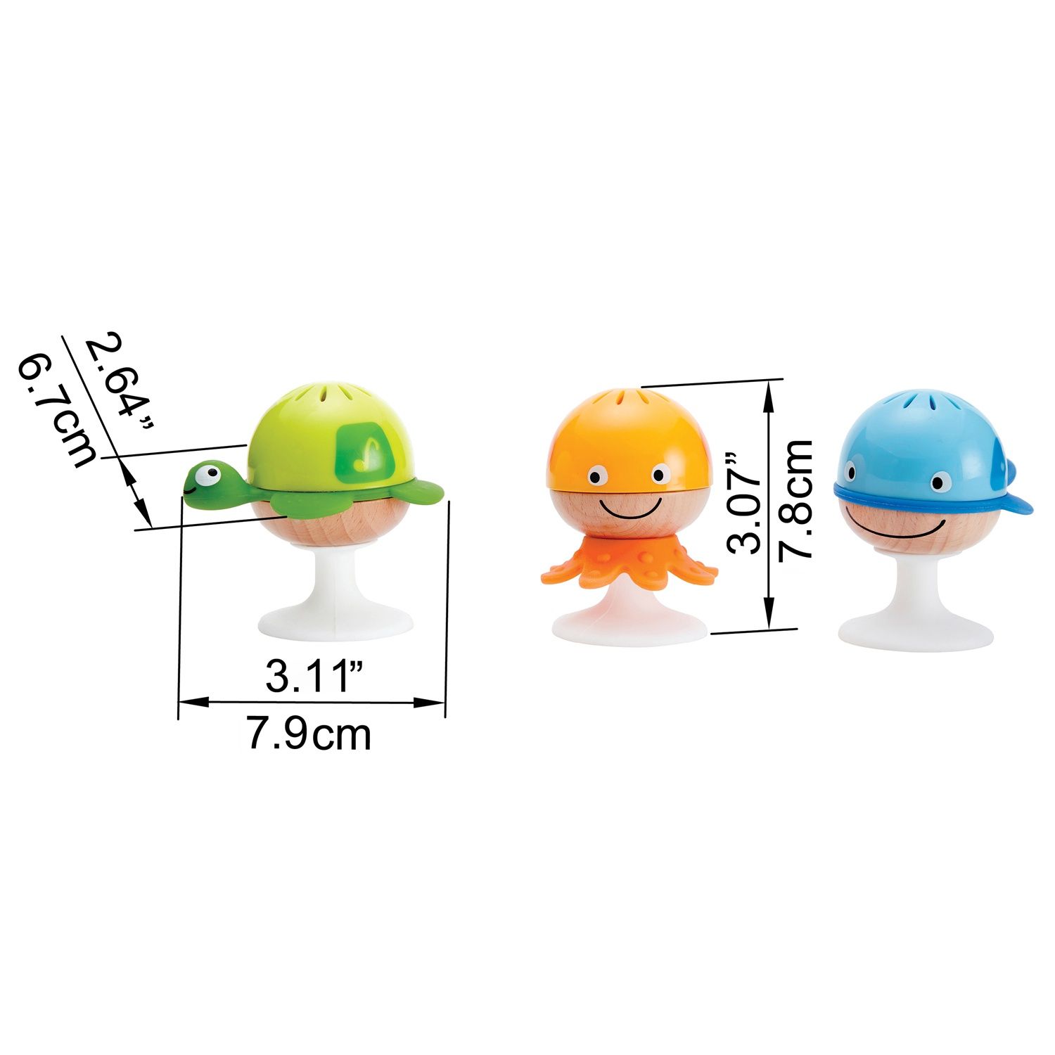 Ensemble hochets à ventouses