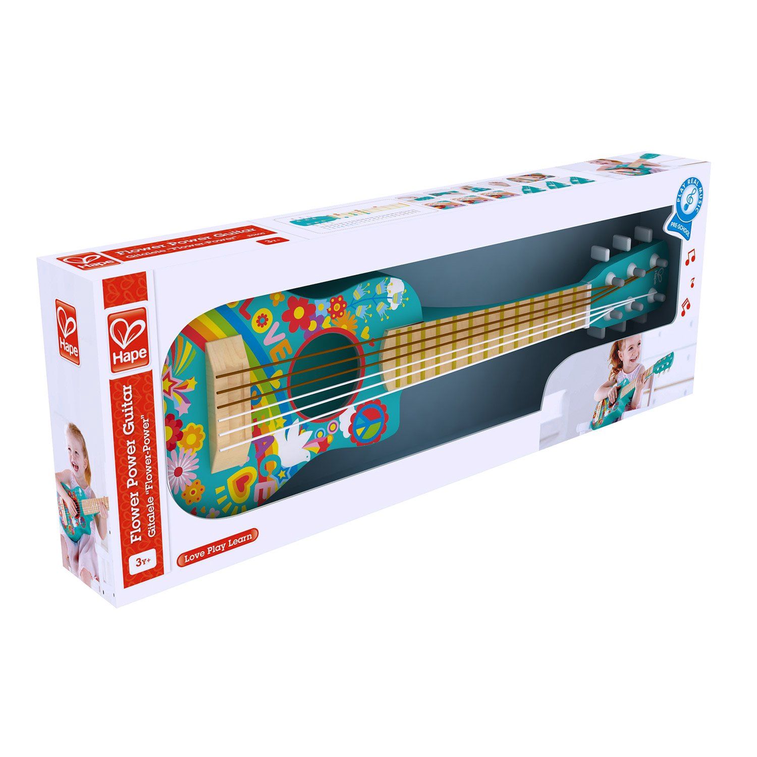 Guitare Flower Power