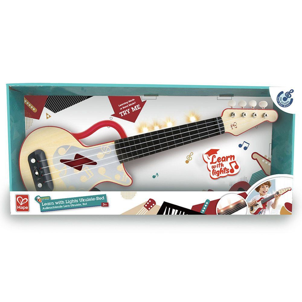 Ukulele Électrique Rouge