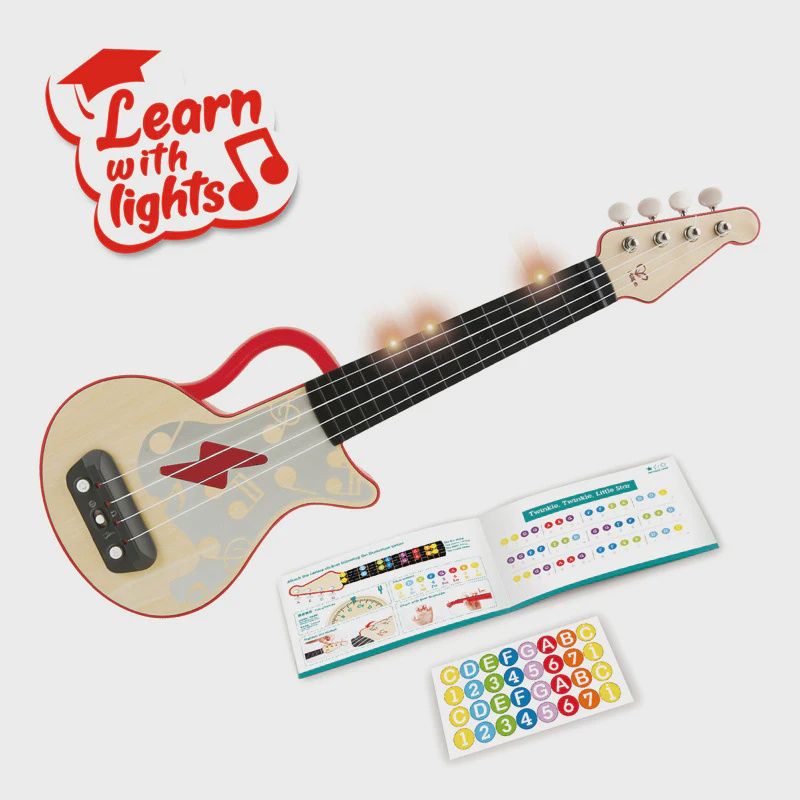 Ukulele Électrique Rouge