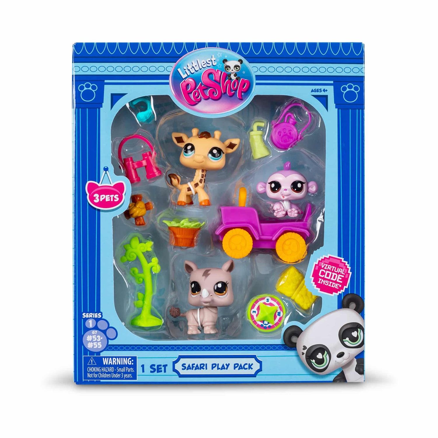 Littlest Pet Shop / Ens. de 3 animaux Safari