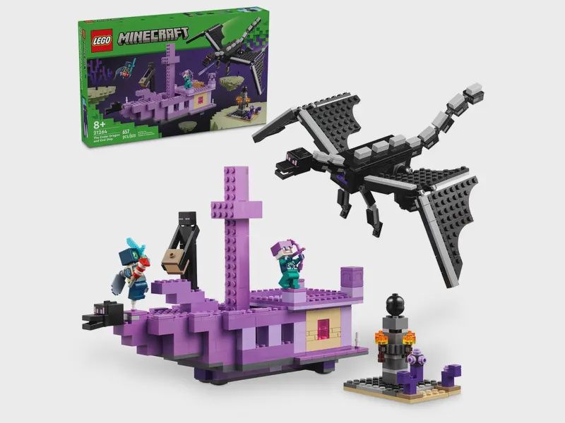 21264 / Minecraft - Le dragon et le navire de l’ Ender